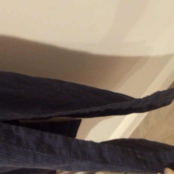 BCBG MaxAzria Svetlana Pinstripe Linen Tunic Duster XS Tall GUC - Picture 8 of 9